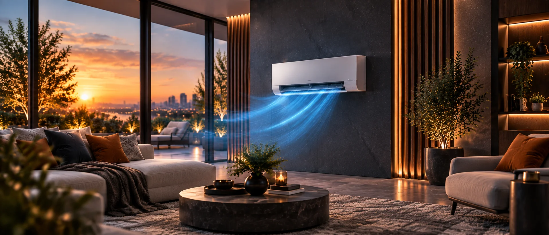 Residential cooling system installed by Groupe Nova Climat