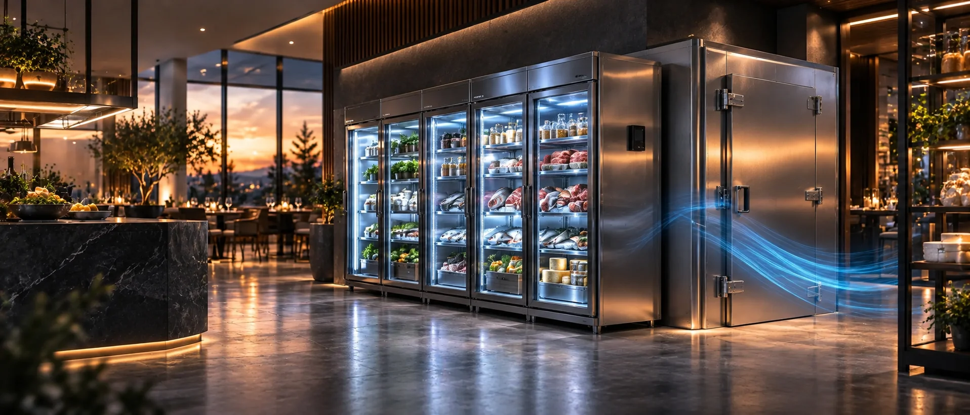 Commercial refrigeration equipment serviced by Groupe Nova Climat