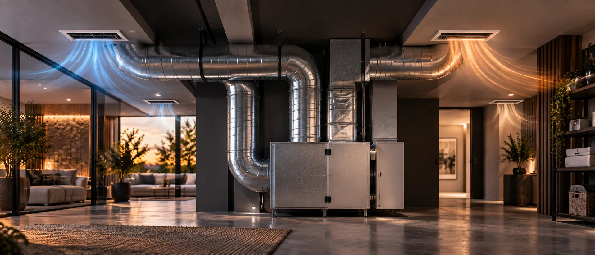 Ventilation ductwork installation by Groupe Nova Climat